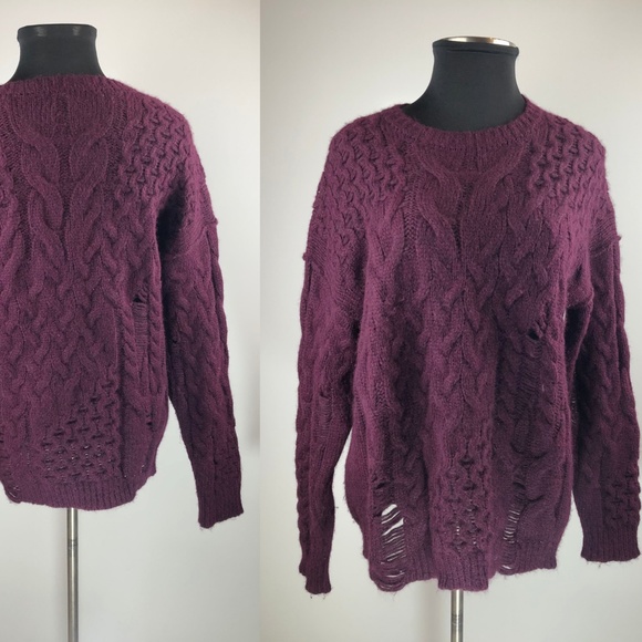 Free People Alpaca Blend Destroyed Sweater - Picture 3 of 8